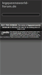 Mobile Screenshot of legqueensworld-forum.de